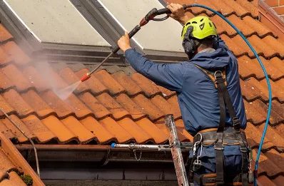 Démoussage et hydrofuge de toiture à Biéville